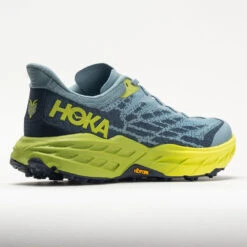 HOKA Speedgoat 5 Men's Stone Blue/Dark Citron -Shoes Shop 049271 6