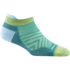 Darn Tough Womens Run No Show Tab Ultra-Lightweight Socks -Shoes Shop 1043 Aqua