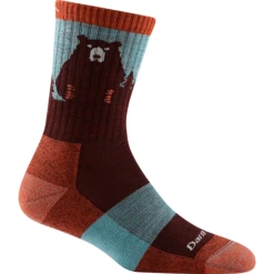 Darn Tough Womens Bear Town Micro Crew Lightweight Hiking Socks