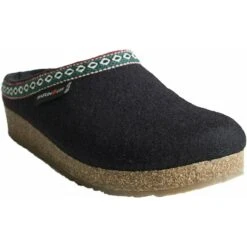 Haflinger GZ Classic Grizzly Wool Clog -Shoes Shop 711001 003