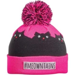 Turtle Fur Kids #Meowntains Pom Beanie