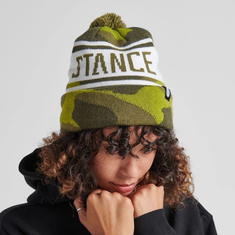 Stance OG Pom Beanie Stance OG Pom Beanie -Shoes Shop A262D21OG CAM ALT 02