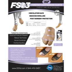 OS1st FS3 Bunion Brace 4 OS1st FS3 Bunion Brace -Shoes Shop FS3TechSheet