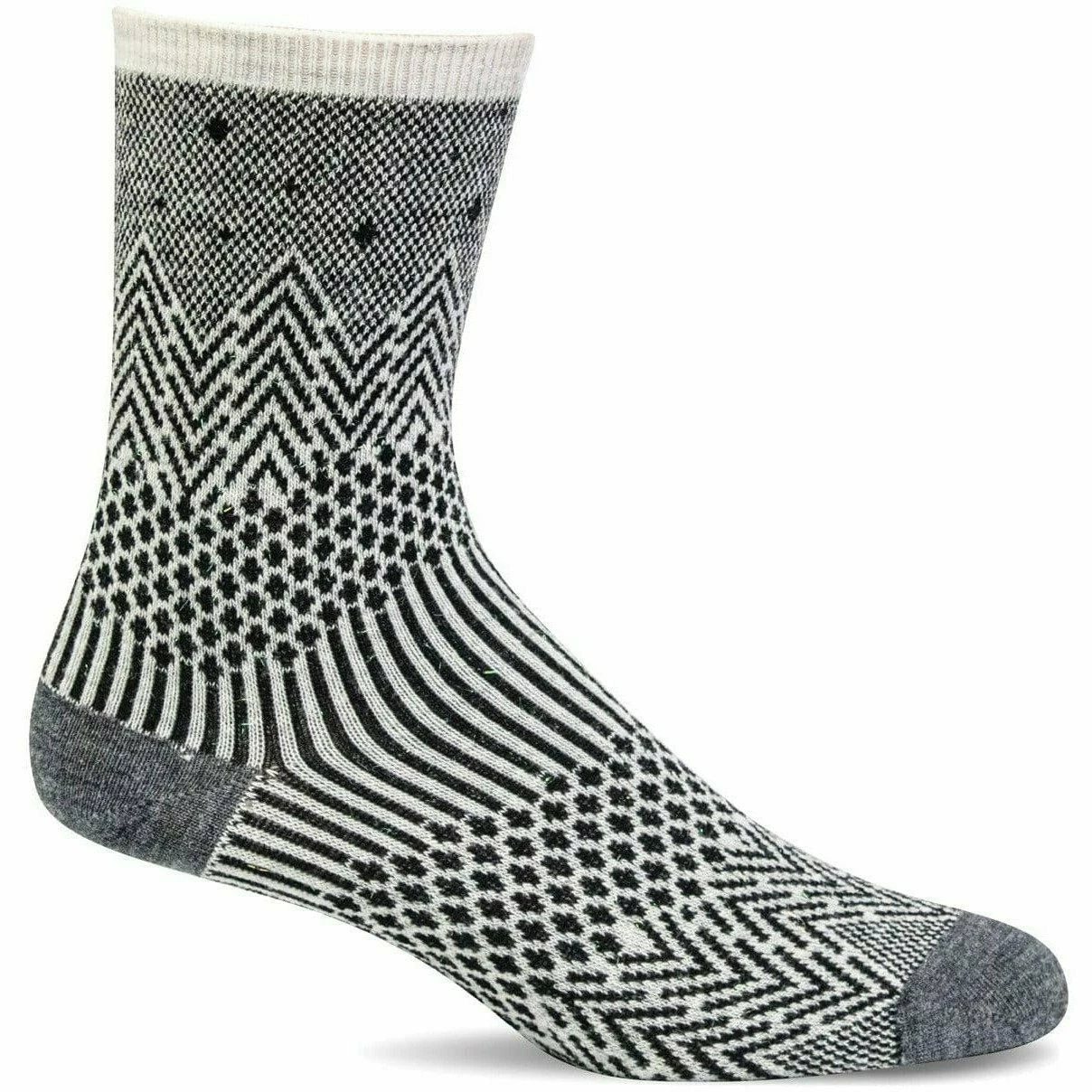 Sockwell Womens Mountain Jacquard Essential Comfort Crew Socks Sockwell Womens Mountain Jacquard Essential Comfort Crew Socks -Shoes Shop LD187W Mountain Jacquard Black 900 WEB