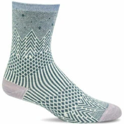 Sockwell Womens Mountain Jacquard Essential Comfort Crew Socks 4 Sockwell Womens Mountain Jacquard Essential Comfort Crew Socks -Shoes Shop LD187W Mountain Jacquard Blue Ridge 625 WEB 1