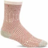 Sockwell Womens Mountain Jacquard Essential Comfort Crew Socks -Shoes Shop LD187W Mountain Jacquard Red Rock 525 WEB