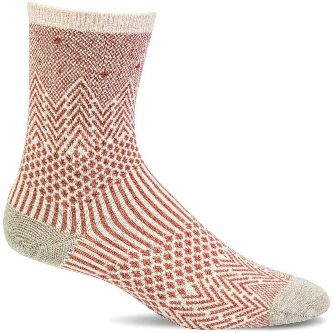 Sockwell Womens Mountain Jacquard Essential Comfort Crew Socks Sockwell Womens Mountain Jacquard Essential Comfort Crew Socks -Shoes Shop LD187W Mountain Jacquard Red Rock 525 WEB