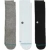 Stance Mens Icon Crew 3-Pack Socks -Shoes Shop M556D18ICP MUL