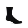 Sockwell Mens Plantar Cush Crew II Firm Compression Crew Socks -Shoes Shop SW110M PlantarCushCrewII BlackSolid900 WEB