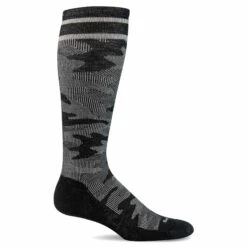 Sockwell Womens Camo Twill Moderate Compression Knee-High Socks -Shoes Shop SW129W CamoTwill Black900 WEB