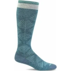 Sockwell Womens Full Floral Moderate Compression Knee High Socks -Shoes Shop SW63W Full Floral Blue Ridge 625 WEB