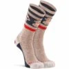 Fox River Womens Red Heel Monkey See Crew Socks -Shoes Shop monkey see ultra lightweight crew brown heather small fox river socks 637937