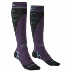 Bridgedale Womens Midweight Plus OTC Ski Socks -Shoes Shop womens ski midweight merino endurance over calf 710641 darkpurple 1 640x640 9c5061cf c00a 415f a424 be18061918c4