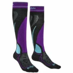 Bridgedale Womens Midweight OTC Ski Socks -Shoes Shop womens ski midweight merino endurance over calf wmn 710 638 134 graphitepurple 1 640x640 869b407a f6e4 43c0 a33b a9c230ca158c